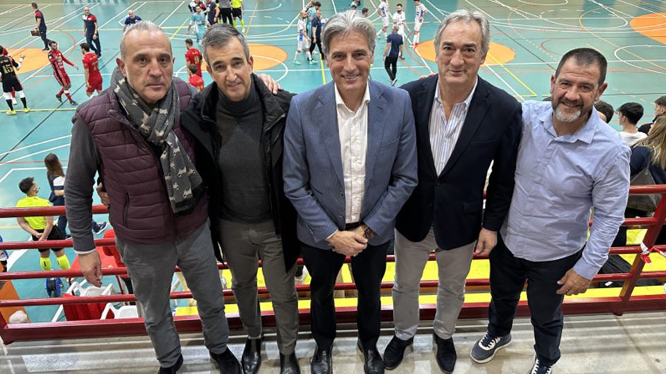 Javier Lozano se desplazó a Rivas para presenciar el duelo copero ante ElPozo Murcia