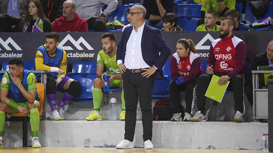 Antonio Vadillo, entrenador de Mallorca Palma Futsal, durante un partido