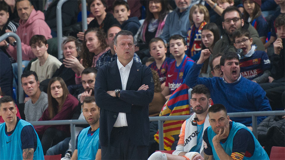 Jesús Velasco, entrenador del Barça