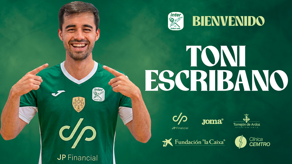 Toni Escribano, segundo fichaje de Inter JP Financial para la próxima campaña 2026/27