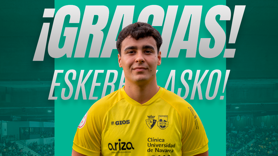 Alejandro Palazón acaba su relación con Osasuna Magna