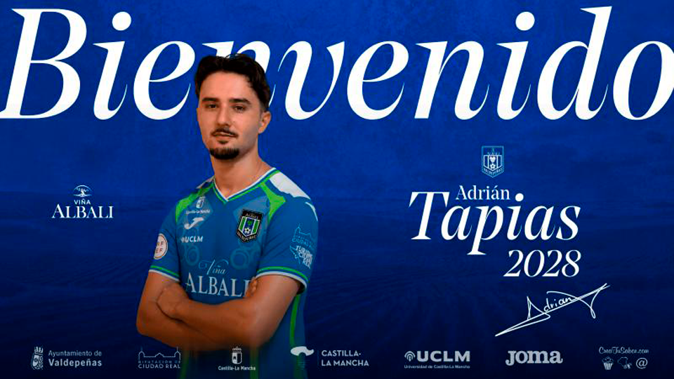 Adrián Tapias refuerzo de garantías para el Viña Albali Valdepeñas 